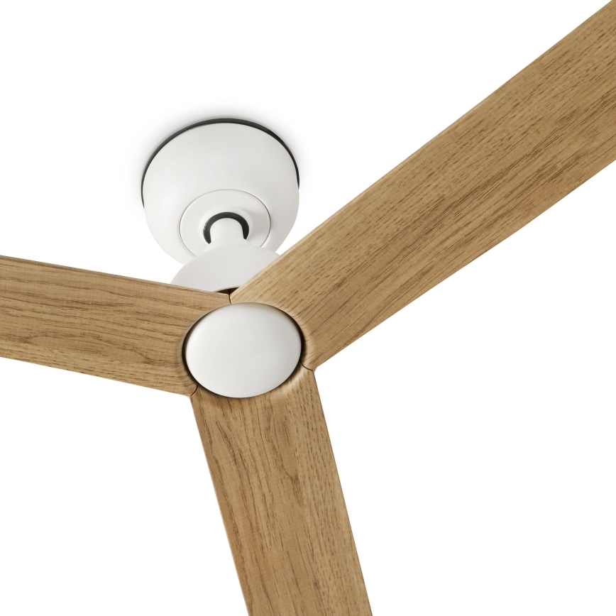 FARO 34370 - Stropný ventilátor MARINE M priemer 125 cm hnedá/biela IP44 + diaľkové ovládanie