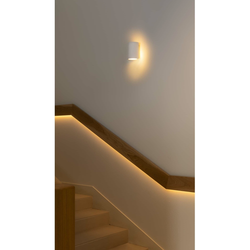 FARO 40522 - Nástenné svietidlo SOLE 1xGU10/8W/230V biela zaokrúhlený