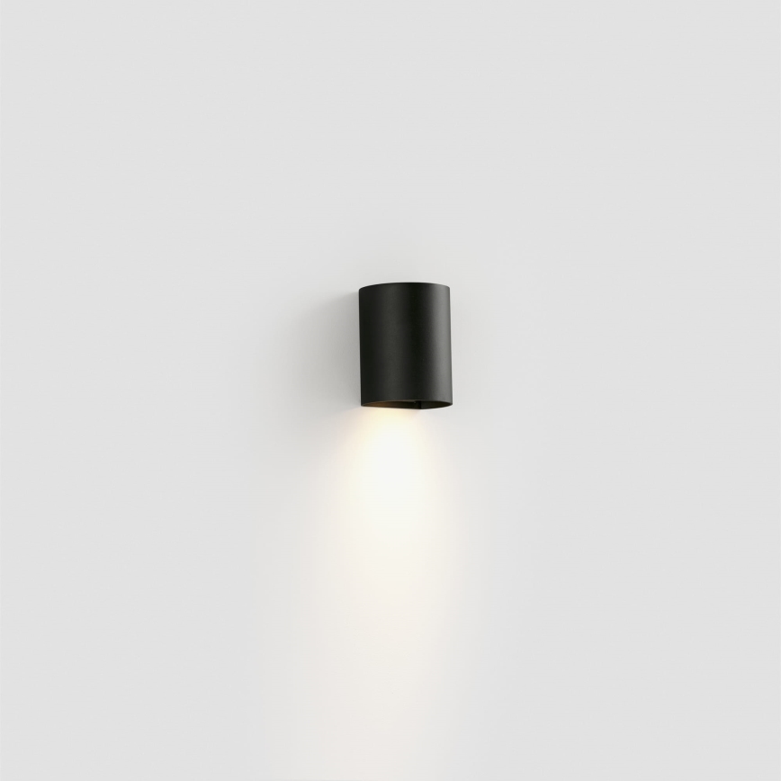 FARO 40523 - Nástenné svietidlo SOLE 1xGU10/8W/230V čierna zaokrúhlený
