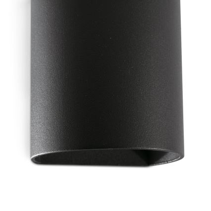 FARO 40523 - Nástenné svietidlo SOLE 1xGU10/8W/230V čierna zaokrúhlený