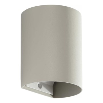 FARO 40524 - Nástenné svietidlo SOLE 1xGU10/8W/230V šedá zaokrúhlený