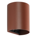 FARO 40525 - Nástenné svietidlo SOLE 1xGU10/8W/230V tehlová zaokrúhlený