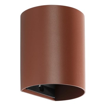 FARO 40525 - Nástenné svietidlo SOLE 1xGU10/8W/230V tehlová zaokrúhlený