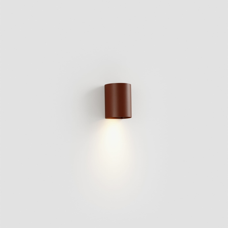 FARO 40525 - Nástenné svietidlo SOLE 1xGU10/8W/230V tehlová zaokrúhlený