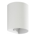 FARO 40526 - Nástenné svietidlo SOLE 1xGU10/8W/230V biela vrúbkovaná zaokrúhlený