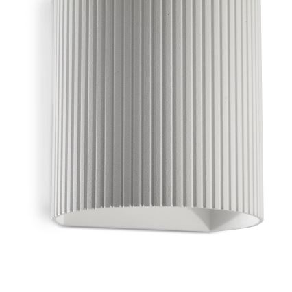 FARO 40526 - Nástenné svietidlo SOLE 1xGU10/8W/230V biela vrúbkovaná zaokrúhlený