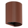 FARO 40529 - Nástenné svietidlo SOLE 1xGU10/8W/230V tehlová vrúbkovaná zaokrúhlený