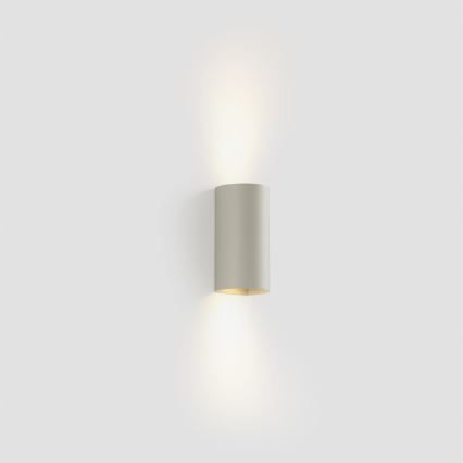 FARO 40540 - Nástenné svietidlo SOLE 2xGU10/8W/230V šedá zaokrúhlený