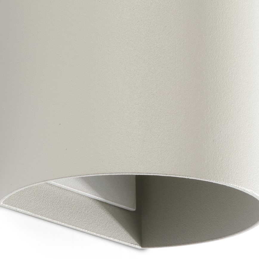 FARO 40540 - Nástenné svietidlo SOLE 2xGU10/8W/230V šedá zaokrúhlený