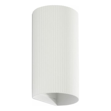 FARO 40542 - Nástenné svietidlo SOLE 2xGU10/8W/230V biela vrúbkovaná zaokrúhlený