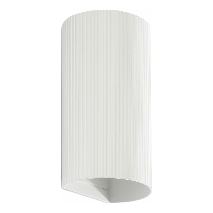 FARO 40542 - Nástenné svietidlo SOLE 2xGU10/8W/230V biela vrúbkovaná zaokrúhlený