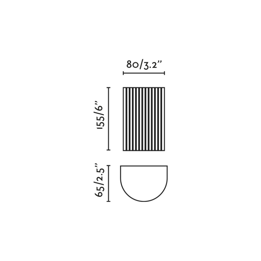 FARO 40544 - Nástenné svietidlo SOLE 2xGU10/8W/230V šedá vrúbkovaná guľatý