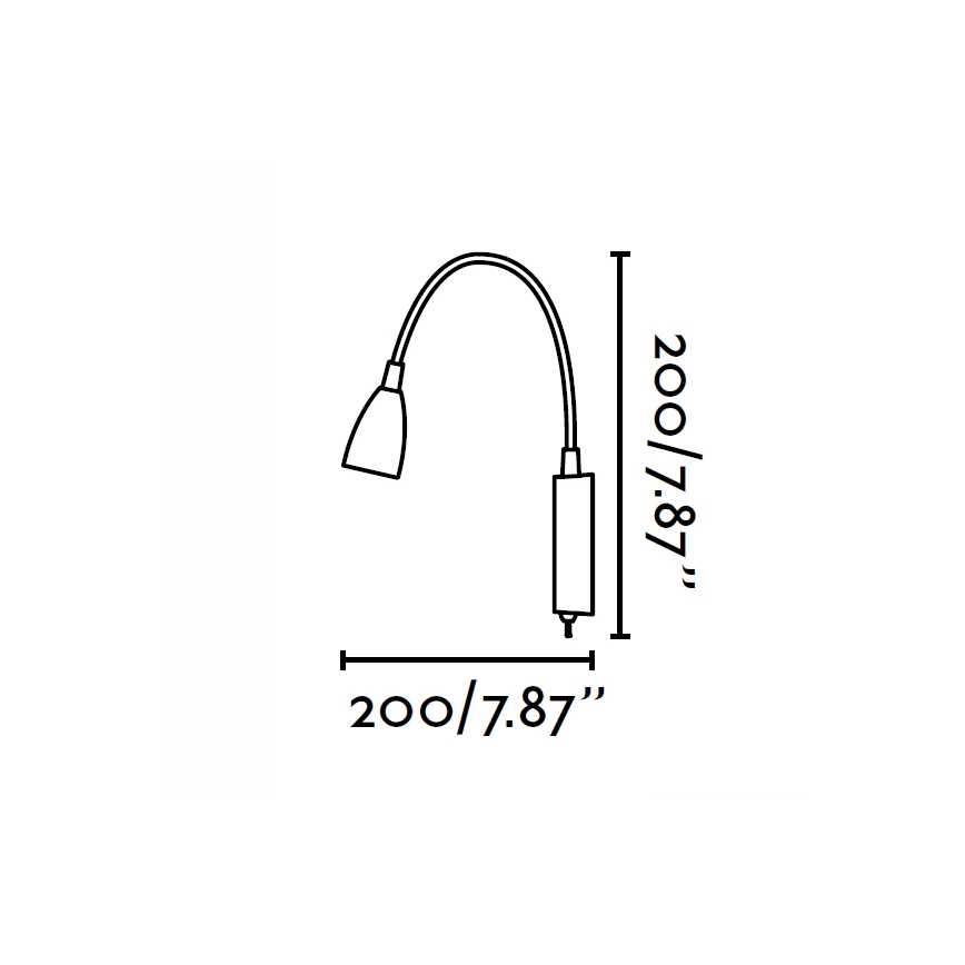 FARO 40994 - Nástenné svietidlo LOKE LED/3W/230V