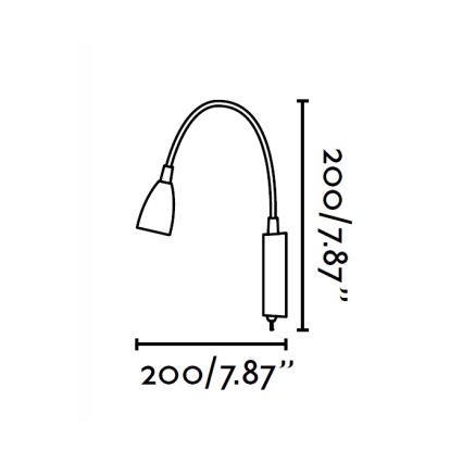 FARO 41020 - Nástenné svietidlo LOKE LED/3W/230V