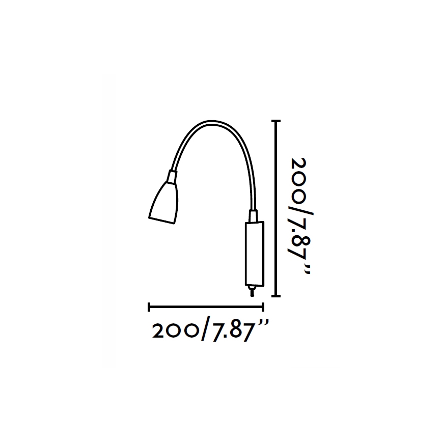 FARO 41020 - Nástenné svietidlo LOKE LED/3W/230V