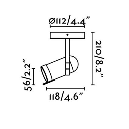 Faro 43529 - Bodové svietidlo ORLEANS 1xGU10/8W/230V biela