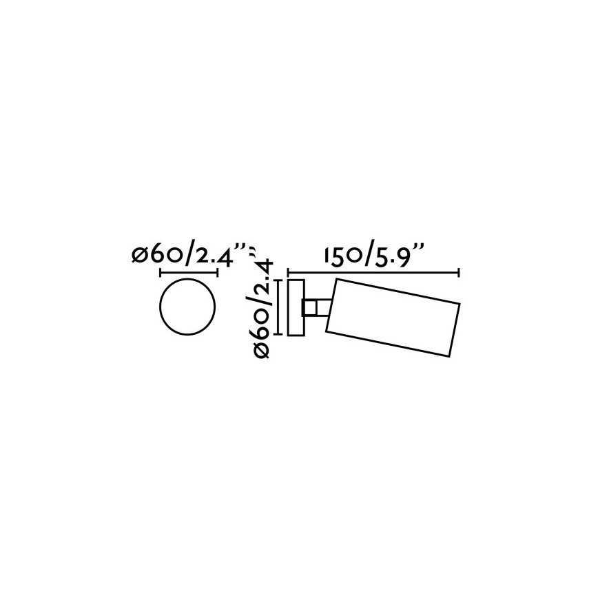FARO 43722 - Bodové svietidlo STAN 1xGU10/8W/230V biela