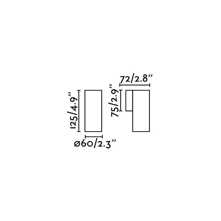 Faro 43749 - Nástenné svietidlo STAN 1xGU10/8W/230V čierna