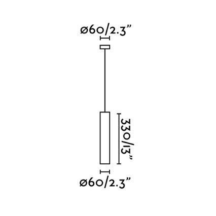 FARO 43755 - Luster na lanku STAN 1xGU10/8W/230V