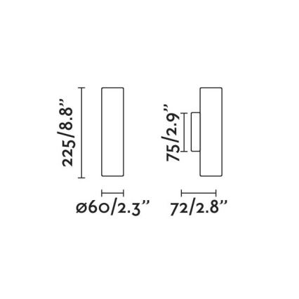 FARO 43760 - Nástenné svietidlo STAN 2xGU10/8W/230V zlatá