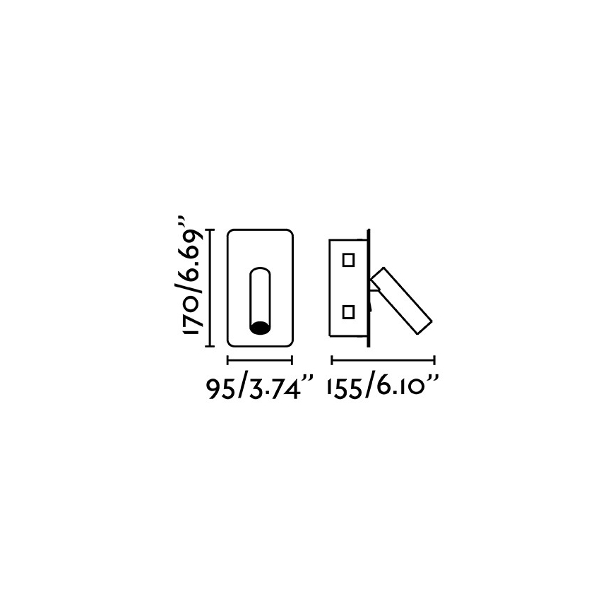FARO 62114 - LED Nástenné bodové svietidlo SUAU LED/3W/230V zlatá