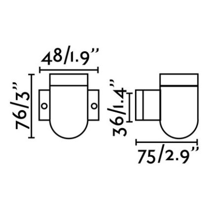 FARO 62302 - Nástenné svietidlo SERA 1xE27/15W/230V biela