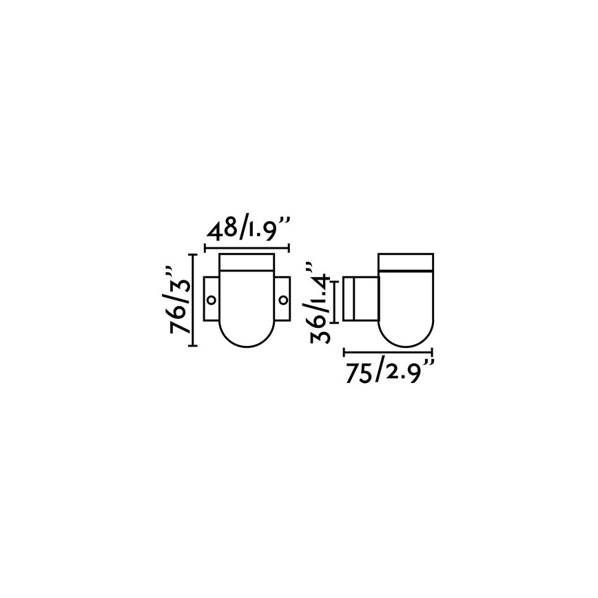 FARO 62302 - Nástenné svietidlo SERA 1xE27/15W/230V biela