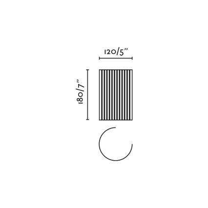 FARO 63435 - Nástenné svietidlo TRAMA 1xE14/7W/230V biela