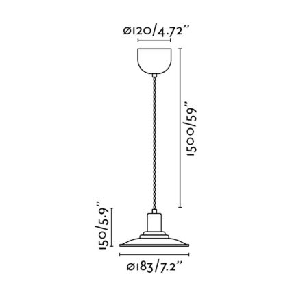 FARO 64163 - Luster NINETTE 1xE27/40W/230V