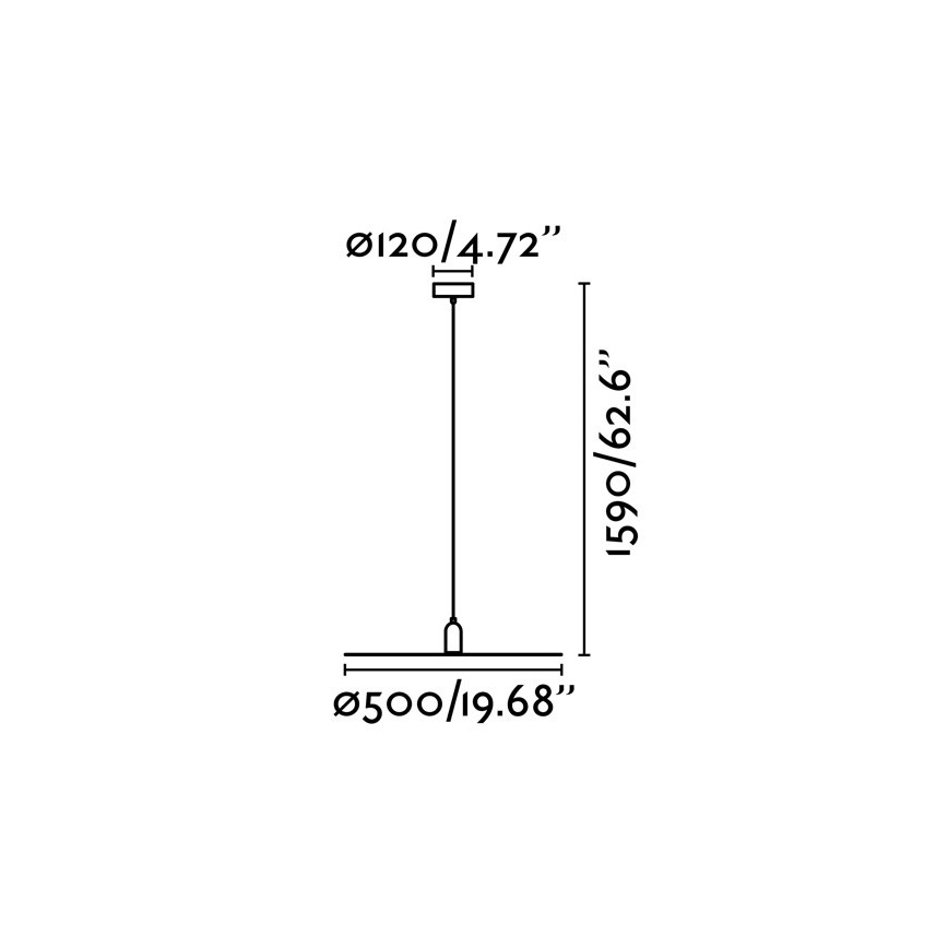 FARO 68145 - Luster na lanku PLAT 1xE27/60W/230V