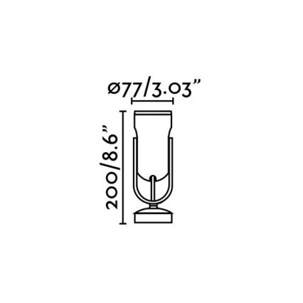 FARO 70035 - LED Vonkajšie nástenné svietidlo SLOT-1 LED/14W/230V IP65 3000K