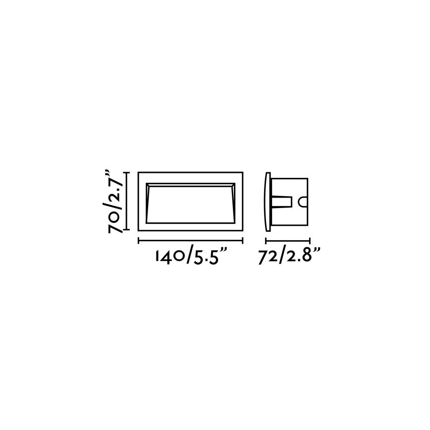 FARO 70147 - LED Vonkajšie zápustné svietidlo SEDNA-2 LED/3W/230V IP65