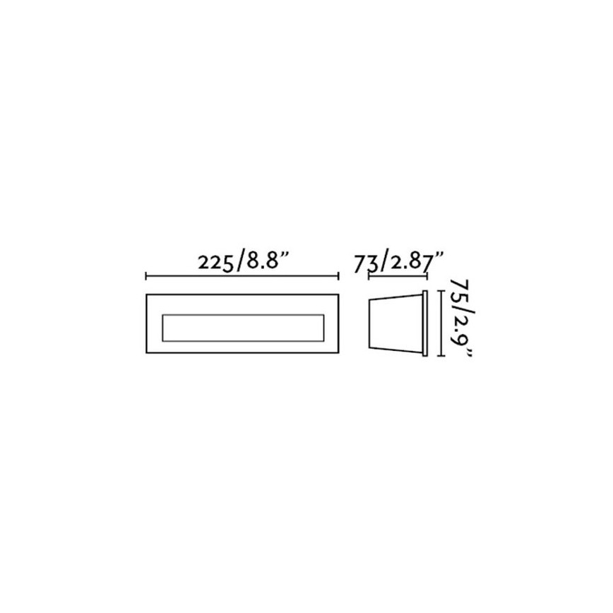 FARO 70271 - LED Vonkajšie zápustné svietidlo NAT LED/8W/230V