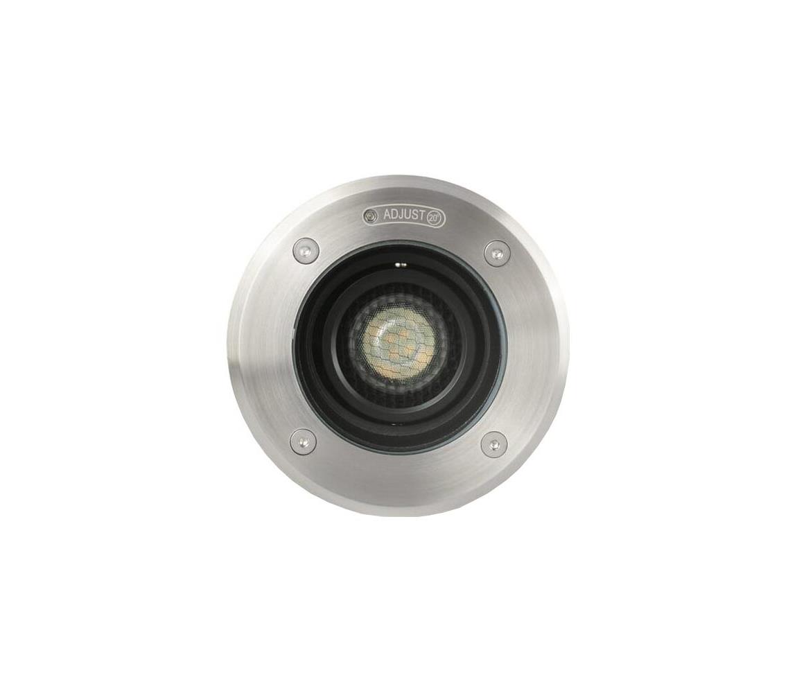 FARO Barcelona FARO 70310 - Vonkajšie nájazdové svietidlo GEISER 1xGU10/8W/230V IK08 IP67 nerezová oceľ 70310