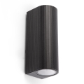 FARO 70327 - Vonkajšie nástenné svietidlo ESTELA 2xGU10/5W/230V IP65 čierna