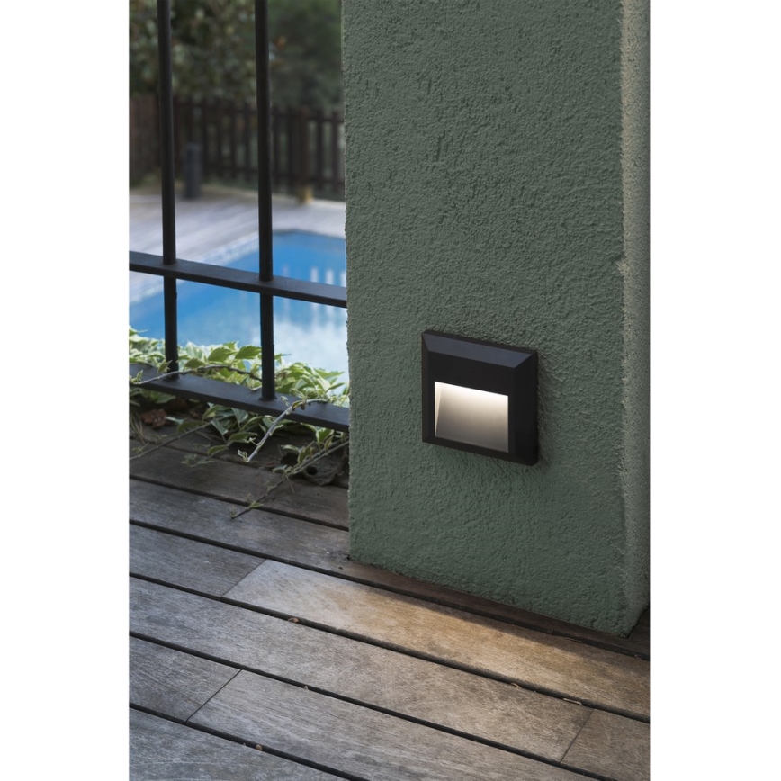 FARO 70655 - LED Vonkajšie nástenné svietidlo GRANT-C LED/1W/230V IP65