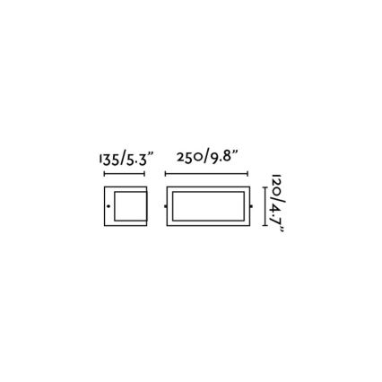 FARO 70696 - Vonkajšie nástenné svietidlo NEGUS 1xE27/60W/230V IP54