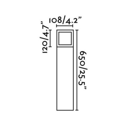 FARO 70761 - Vonkajšia lampa ONZE 1xE27/20W/230V IP54