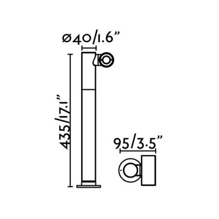 FARO 70783 - LED Vonkajšia lampa SPY-2 LED/6W/230V IP65