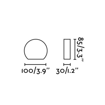 FARO 70824 - LED Vonkajšie nástenné svietidlo PILL LED/4W/230V IP54