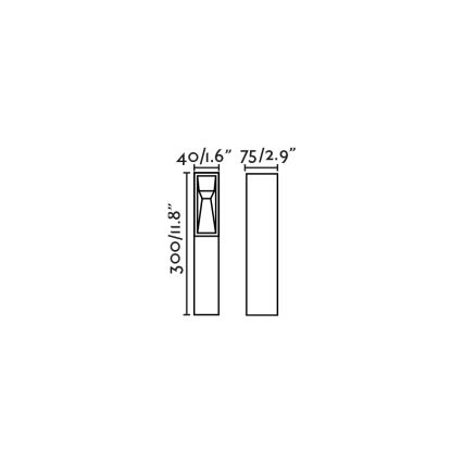FARO 70939 - Vonkajšie LED svietidlo TIL LED/3W/24V CRI 90 IP65 hnedé