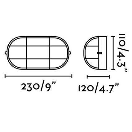 FARO 70998 - Vonkajšie nástenné svietidlo CABO 1xE27/60W/230V IP65