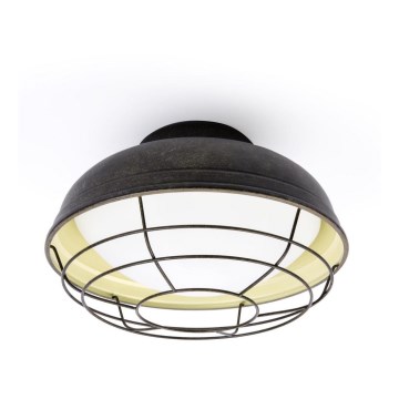 FARO 71159 - Vonkajšie stropné svietidlo HELMET 2xE27/12W/230V IP44
