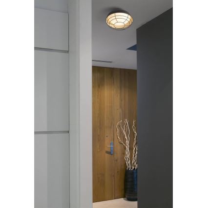 FARO 71159 - Vonkajšie stropné svietidlo HELMET 2xE27/12W/230V IP44