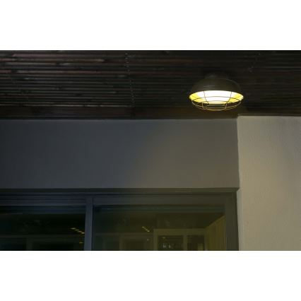 FARO 71159 - Vonkajšie stropné svietidlo HELMET 2xE27/12W/230V IP44