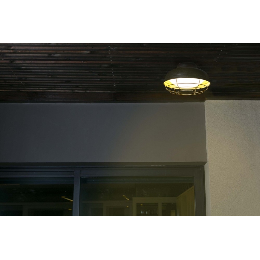 FARO 71159 - Vonkajšie stropné svietidlo HELMET 2xE27/12W/230V IP44