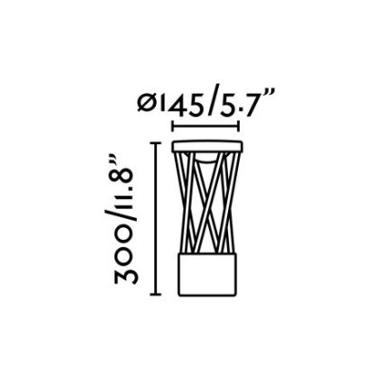 FARO 71286 - LED Vonkajšia lampa TWIST LED/10W/230V IP65