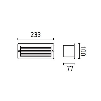 FARO 71480 - Vonkajšie nástenné svietidlo ESCA 1xE27/40W/100-240V IP44