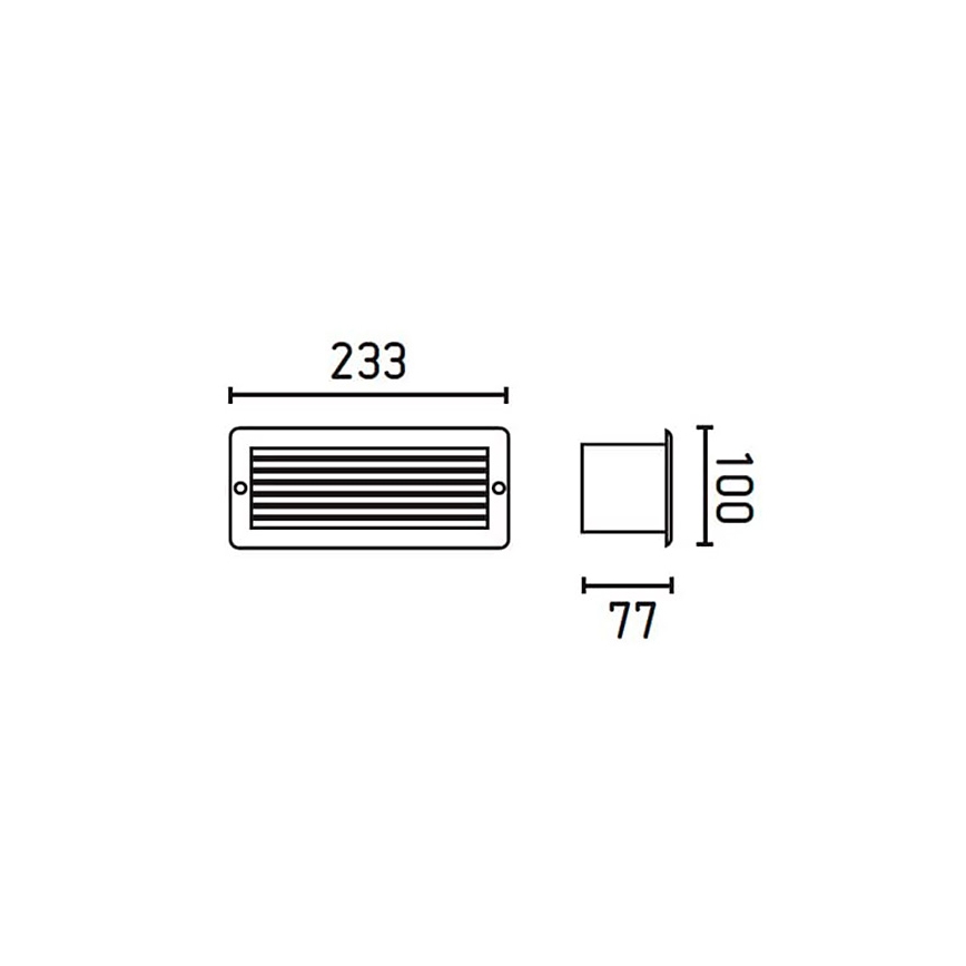 FARO 71480 - Vonkajšie nástenné svietidlo ESCA 1xE27/40W/100-240V IP44