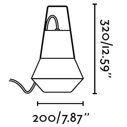 FARO 71562 - Vonkajšie závesné svietidlo CAT 1xE27/20W/230V IP54